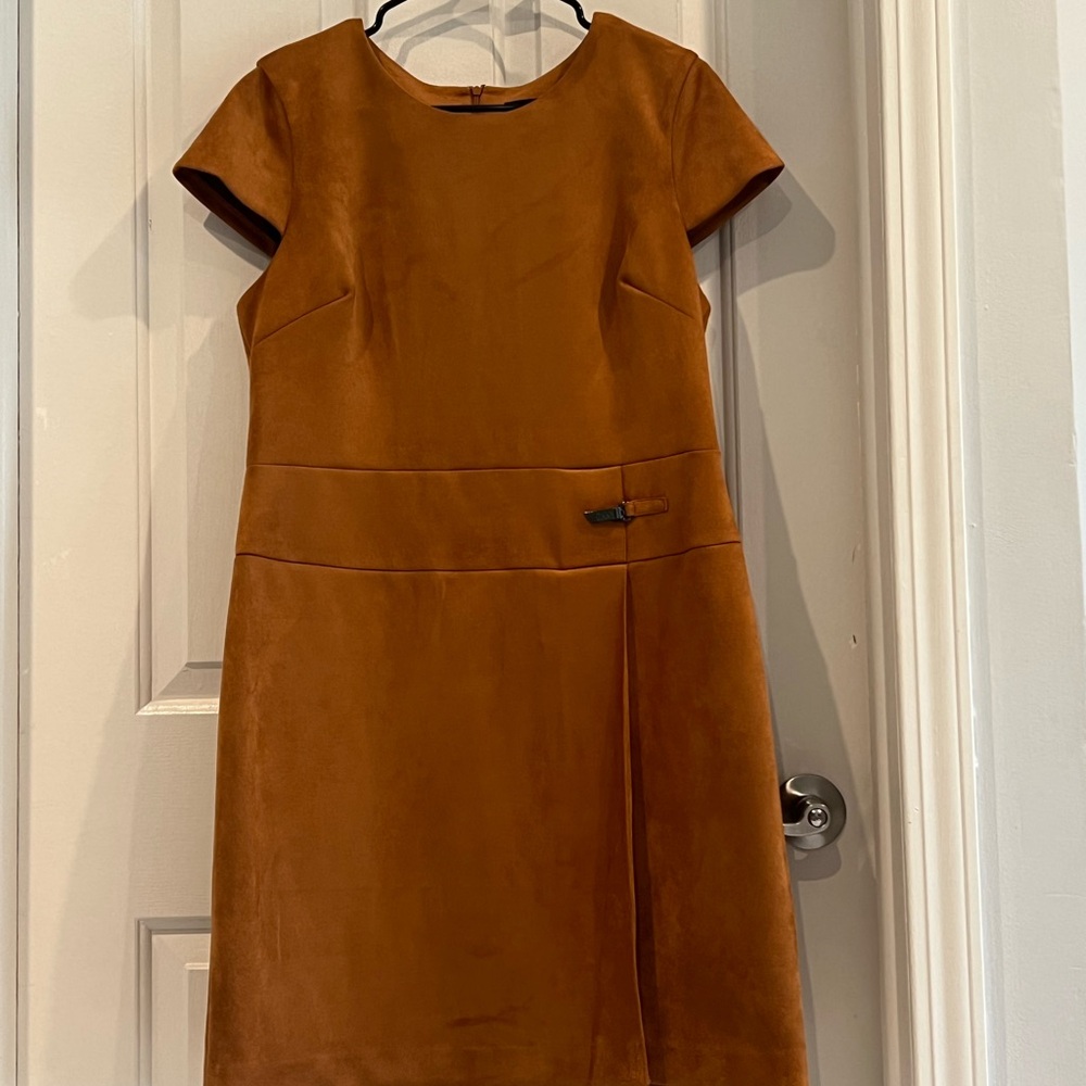 DKNY Faux Suede Dress